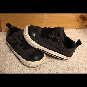 🌙 Converse sneakers infant toddler 7 black & grey